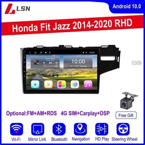 9" Android 10 For Honda FIT JAZZ 2014 ,2015,2016,2017,2018,2020 RHD Multimedia Video GPS Navigation Car Navi Player Auto Radio