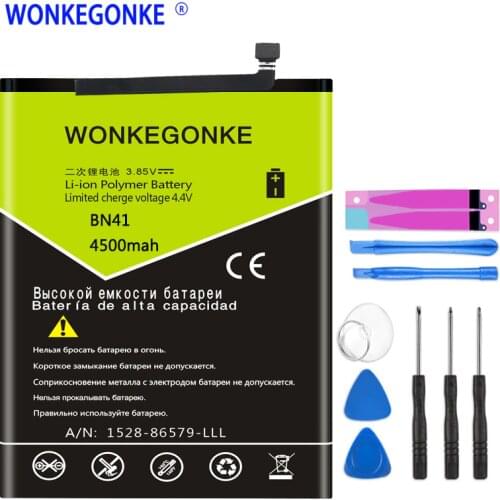 WONKEGONKE BN41 Battery For Xiaomi Redmi Note 4 Note4 / Hongmi Note 4X 4GB RAM Replacement Mobile Phone Batteries