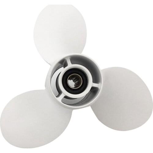AU04 -9 1/4X11 For Yamaha 8 Tooth Spine Aluminium Propeller Propellers 15Hp Propellers 9.9 Hp Propellers