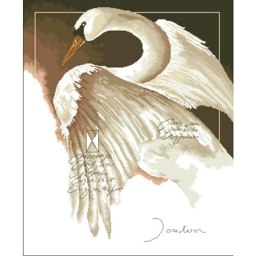 FREE delivery Top Quality lovely beautiful counted cross stitch kit swan love