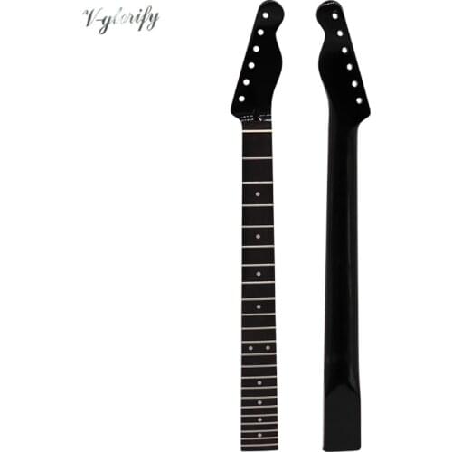 High gloss 6 string TL guitar neck Canada maple TL neck 22 frets rosewood fingerboard guitar neck black