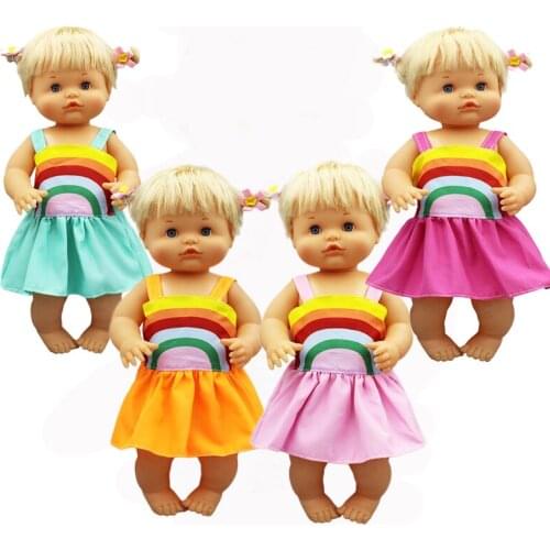 Rain Colorful Dress Fit 42cm Nenuco Doll Nenuco y su Hermanita Doll Accessories
