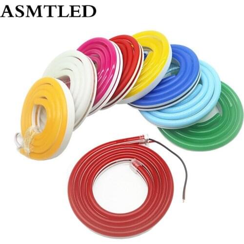 DC12V 1/2/5/8/10M Flex LED Soft Neon Light 120leds/M LED Neon Strip Light Waterproof Neon Sign table LED Lighting Holiday Party