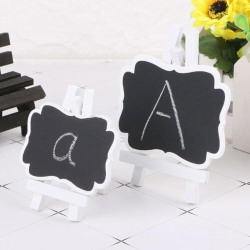 Mini Wooden Chalkboard Blackboard Frame Message Table Number Wedding Party Decor Home Garden P9YA