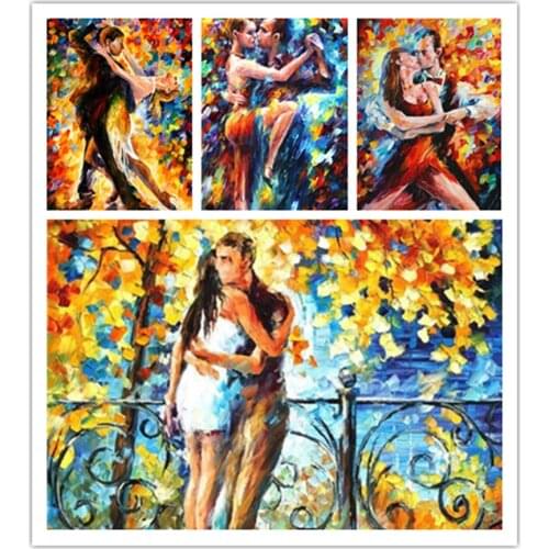 DIY 5D Diamond Mosaic Embroidery Couple Dance Europe Style Wall Decor Crystal Drawing Diamond Paintings Patterns Rhinestone