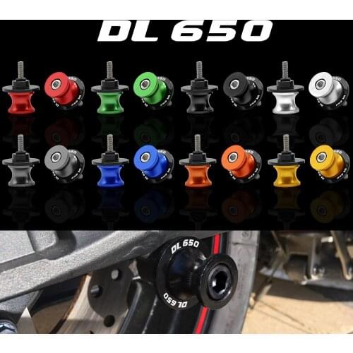 For Suzuki DL650 DL 650 Motorcycle Swingarm Slider Spool 8mm CNC Aluminum Moto Accessories DL650 8 Color Parts Stand Screw