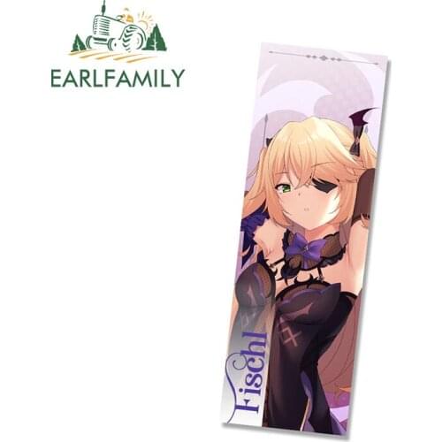 EARLFAMILY 13cm x 5.6cm for Fate Anime Car Assessoires Stickers Surfboard Decal Camper RV JDM Funny Refrigerator Sticker Decor