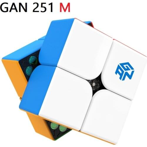 GAN 251M 2x2x2 Magnetic Magic Cube GAN 251M 2x2 educational toys Magnetic Speed Puzzle Magic cubo gans 2x2x2 cube GAN251M