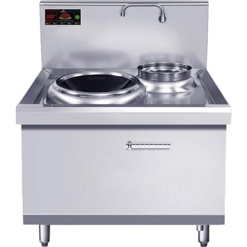 Induction Cooker 15kw High Power Canteen Concave Cooker Cooktop Fry Restaurant Commercial Electric Frying Stove Cooking Utensils