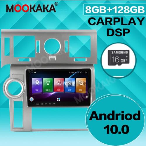 For Hummer H2 2005 2006 2007 2008 Android 10 DSP Car Multimedia Player Auto Radio GPS Navigation Stereo Head Unit Tape Recorder