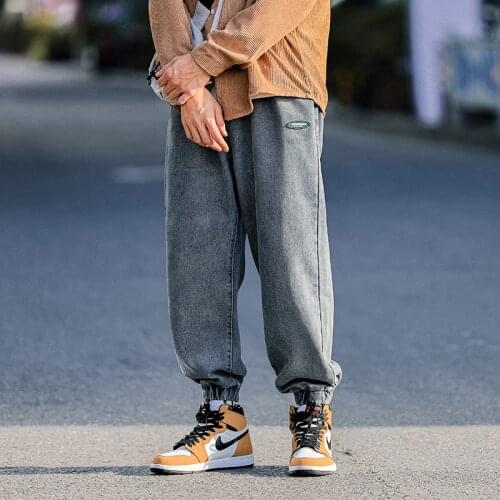 TFETTERS Mens Jeans Fall Winter New Casual Boyfriend Jeans Joker Trousers Loose Washed Baggy Jeans Men Hip Hop Jeans Pants