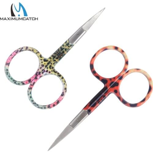 Maximumcatch 2 Pieces 9.5cm/10.5cm Fly Tying Tool Stainless Steel Fishing Cutting Scissors