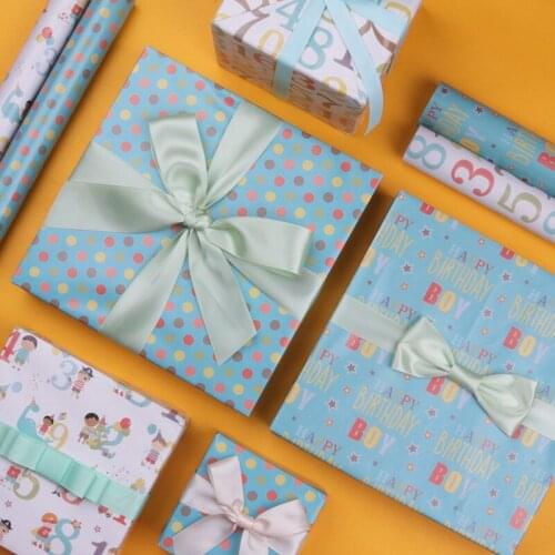 50X76CM Gift Wrapping Paper Childrens Birthday Gifts Cartoon Wrapping Paper Cute Wrapping Paper Handmade Packaging Materials