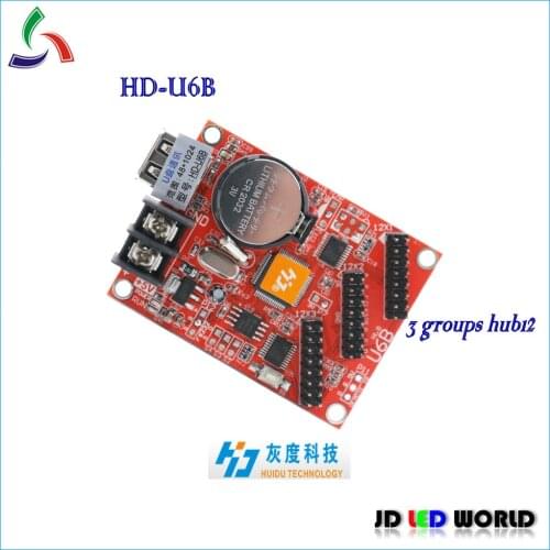 P10 hub12 single and dual color led display modules controller card HD-U6B