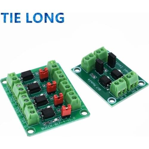 PC817 4 Channel Optocoupler Isolation Board Voltage Converter Adapter Module 3.6-30V Driver Photoelectric Isolated Module PC 817