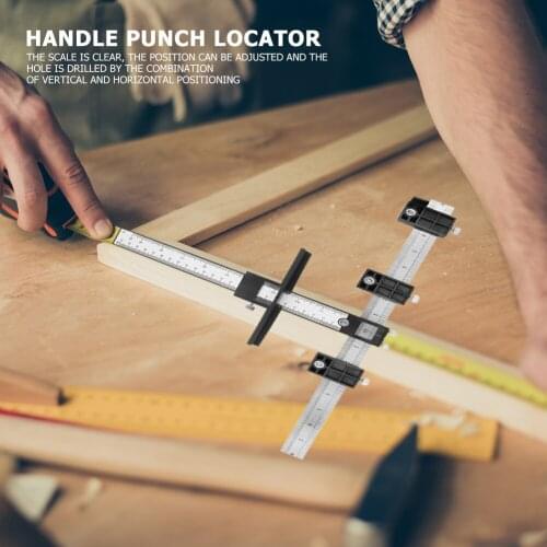 Detachable Hole Punch Jig Tool Center Drill Bit Guide Set Home Sleeve Cabinet Hardware Locator Wood Drilling Woodworking Tool