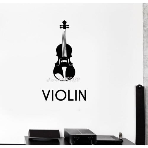 Music Violin Vinyl Wall Decals Musical Instrument Decor Wall Stickers Artistic Design High Quality Wallpaper Hot Sale SA846