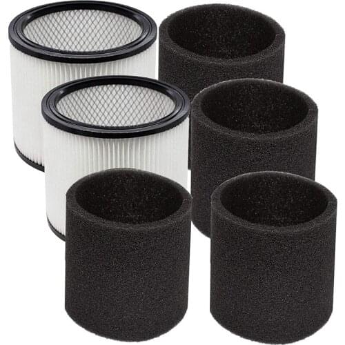 Foam Sleeve Filter for Shop-Vac 90304 90350 90333 Cartridge Filter Replacement Fits Most Wet/Dry Vacuum Cleaners