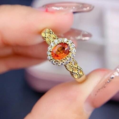 Fashion Natural High-quality Color Sapphire S925 Sterling Silver WomensRing Fine Charming Weddings Jewelry MeiBaPJFS