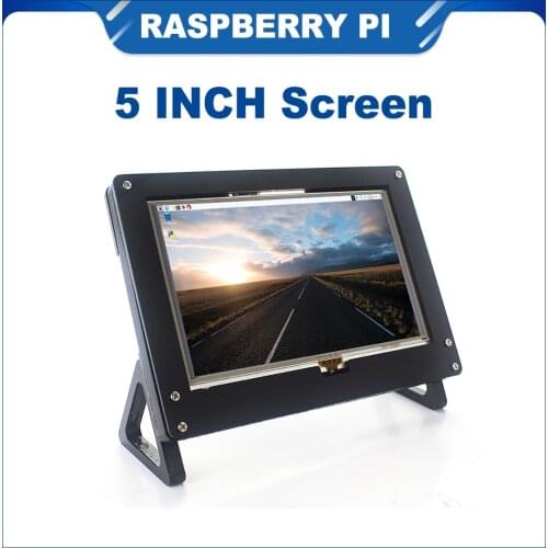 ITINIT R34 5 inch Raspberry Pi 4 Model B Touchscreen TFT LCD Display Module Holder compatible for Raspberry Pi 4 Model B/3B+/3B