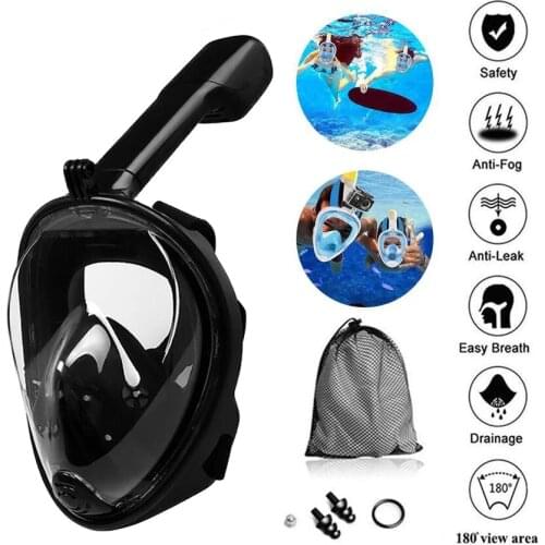 6 Colors New Swimming Mask Snorkeling Set Seaside Silicone Diving Mask Respiratory Masks Safe and Waterproof Swimming Equipment