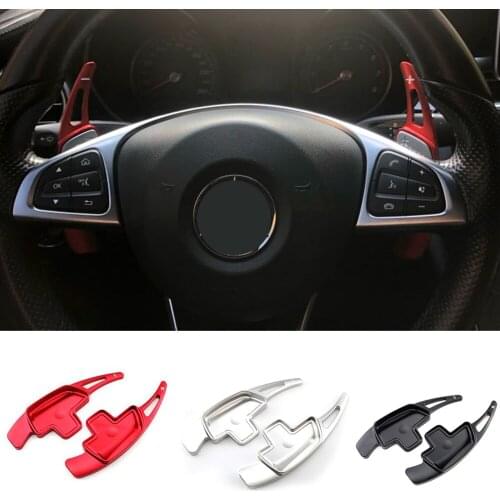 Aluminium DSG steering wheel modified shift paddle accessories for Mercedes benz GLA W176 W205 W212 W222 W246 C117 W218 X156