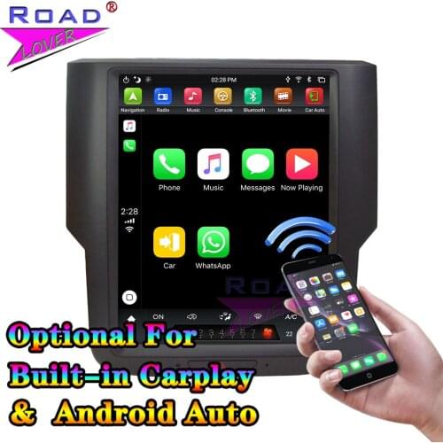 For Jeep Dodge Ram 2014-2018 Tesla Style GPS Navigation Android 9.0 PX6 4G+64G 6 Core 9.7" Car Multimedia Player Tape Recorder