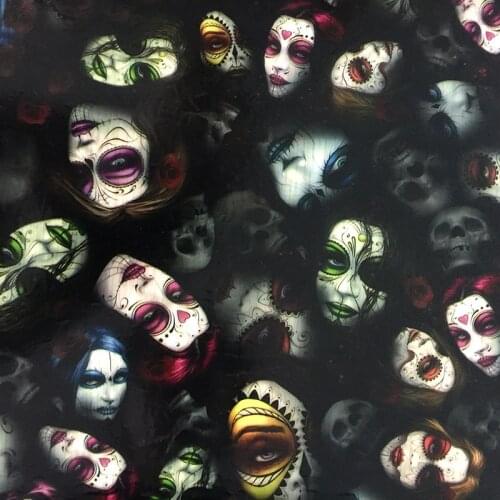 CSKW9048 0.5mX20m hydrographic film women faces pattern water transfer printing film