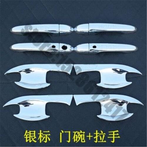 For jeep Cherokee 2014-2020 Car styling ABS Chrome Door Handle Bowl Door handle Protective covering Cover Trim