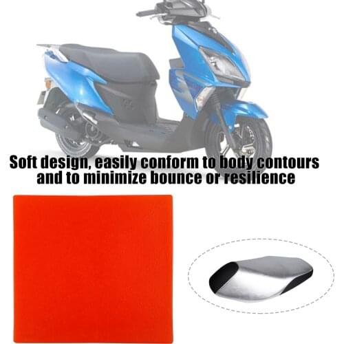 4 Size Orange Motorcycle Seat Gel Pad Comfortable Soft Cool Cushion Shock Absorption Mat Modified Seat Cushion