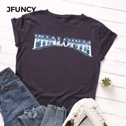 JFUNCY Women Oversized T-shirts 100% Cotton Female Summer Tshirt Plus Size Short Sleeve Casual Loose Woman Tee Tops