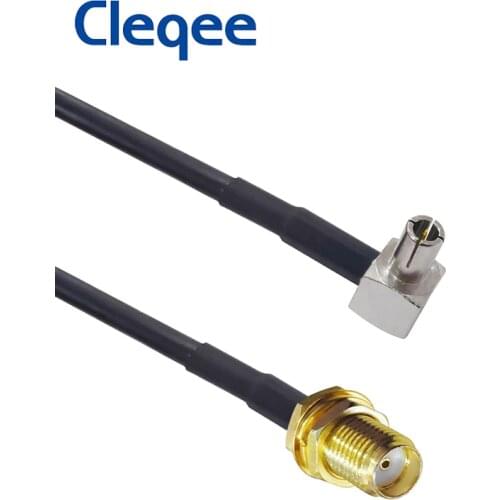 JXSINONE 10PCS/lot SMA Female Jack To TS9 Male Right Angle RG174 Pigtail RF Coax Cable 15cm For HUAWEI Modem SMA Cable T10012
