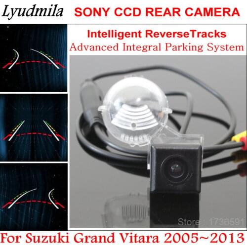 Lyudmila FOR Suzuki Grand Vitara 2005~2013 Car Intelligentized Backup Reversing Rear View Camera Parking Dynamic Guidance Tracks