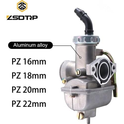 ZSDTRP Hand Choke PZ16/PZ18/PZ20/PZ22 Motorcycle Carburetor Carb Kit For Keihi 50cc-250cc Dirt Bike ATV Quad Go Kart For PZ Carb