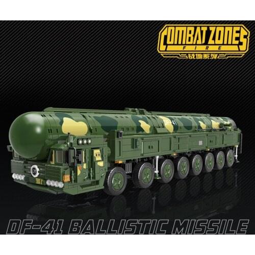 1868Pcs Combat Zones DF-41 Intercontinental Ballistic Missile Model Bricks Building Blocks Sets Educational Toys for Children