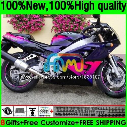 Body For KAWASAKI Bodys ZXR 400 ZXR400 91 92 93 94 95 96 Blue pink 161BS.21 ZXR-400 1991 1992 1993 1994 1995 1996 Fairing kit