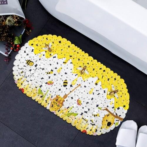 Bath Mats FreeShipping pvc shower bath mat Nonslip floor bee mat anti-slip mat bathroom