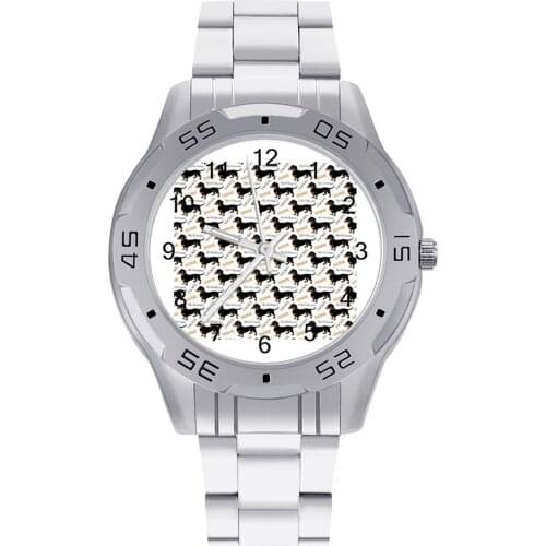 Dachshund Quartz Watch Stainless Design Wrist Watch Girl Outdoor Colored Fashion Wristwatch