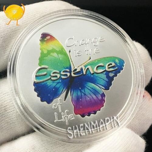 Morpho Helena Coins Collectibles Morpho Helena Butterfly is the Most Beautiful Butterfly in the World Animal Art Challenge Coin