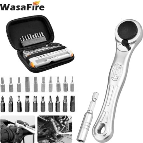 Bicycle Repair Tool Kits Ratchet Wrench Set Cycling Multifunction Torque Wrench Magnetic Mtb Screwdriver Bike Torque Tool