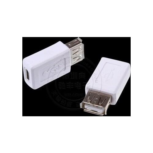 NEW 2PCS USB 2.0 Female A to Micro USB B New 5 Pin Female Adapter Connector