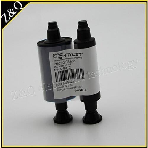 Original cheap Evolis R3011 YMCKO primacy Ribbon for use with Pebble3, Dualys 3 & Securion id card printers - 200 prints