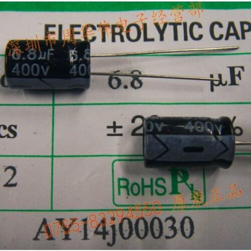 Genuine Ruby Rubycon Capacitor 400v6.8uf 6.8uf 400v Series Long Life Yxa 8*12 100psc {Free Shipping