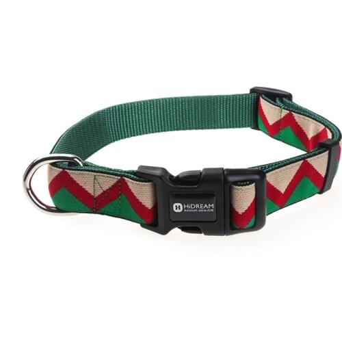 Rainbow Series Printed Pet Dog Collar Colorful Dog Leash Collar Pet Adjustable Breathable Cozy Collars SML for Small Medium Dogs