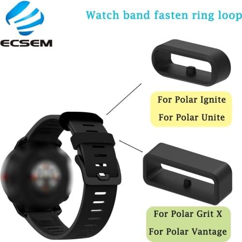 Wrist Strap fasten ring For Polar Grit X/Unite Smart Watch Band keeper For Polar lgnite/Vantage M Sport Watch Strap retainer