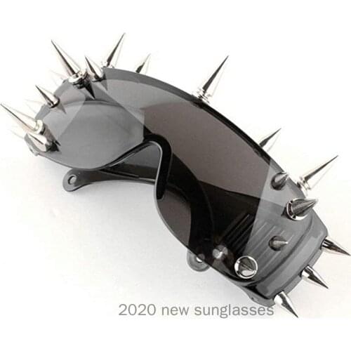 2020 New Rivet punk Sunglasses Men Women 2020 Glasses Brand Designer Retro Goggles Vintage Oversized Sunglasses UV400 NX
