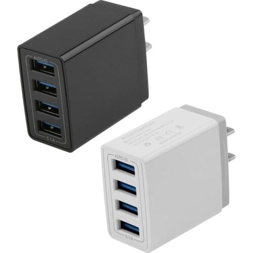 Universal 4 Port USB Charger Adapter 4A Travel Charge EU US Plug Multi Port HUB Charger for iPhone for Xiaomi Quick Charge 3.0