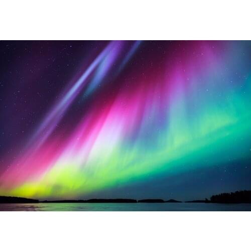 VinylBDS Colorful Aurora Photo Shoot Backdrop Scenic Washable Backgrounds For Photo Studio For Children Photo Studio