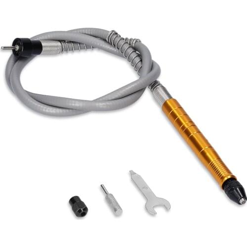 Rotary Grinder Tool Metal Flexible Flex Shaft 0.3-6.5mm Handpiece Electric Drill Rotary Tool Wrench Electric Grinder Accessories
