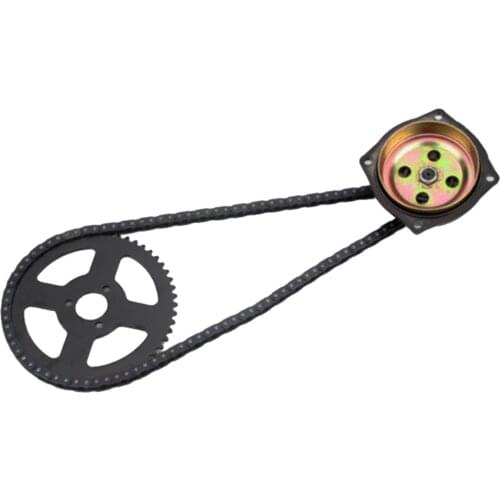 High Quality 49cc Drive System T8F Chain With Gear Box Rear Sprocket for Mini Pocket Bike